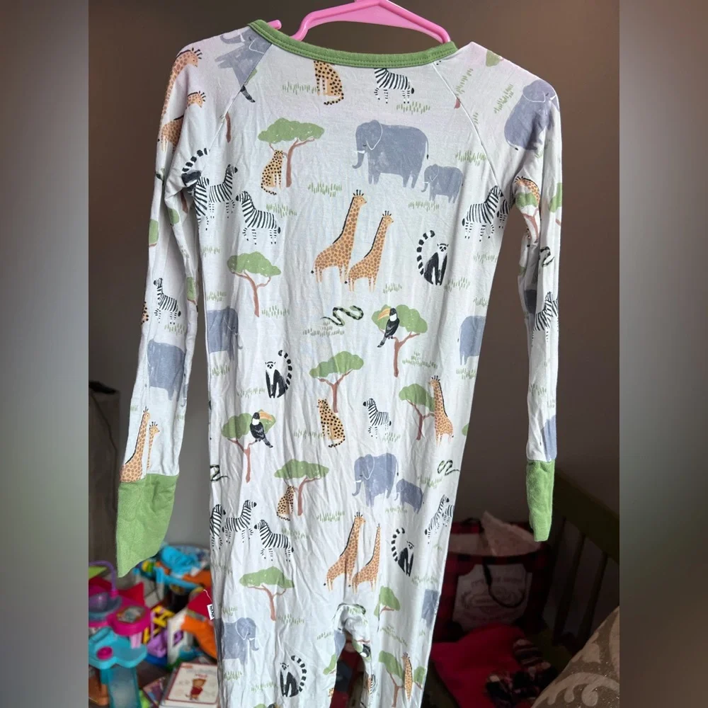 Little Sleepies Safari Friends Zippy Pajamas Size 3T GUC - Picture 6 of 10
